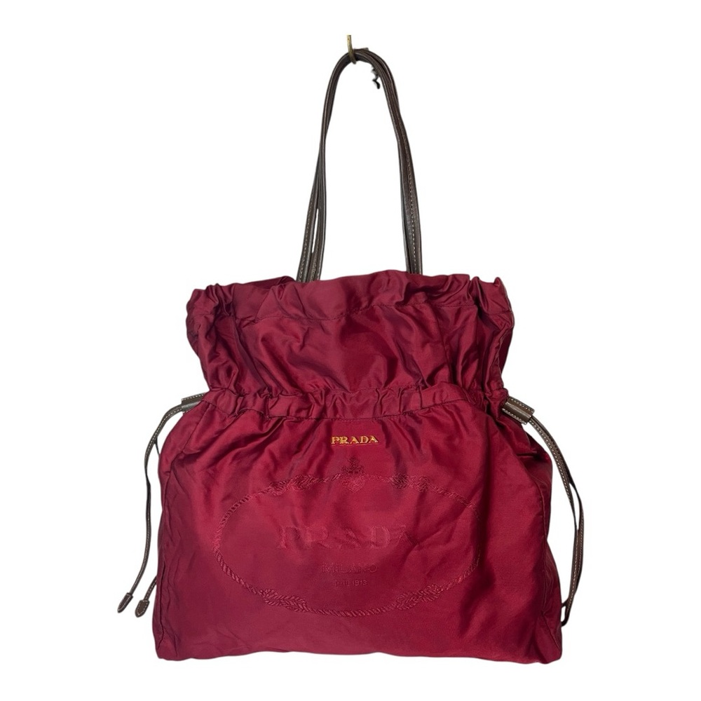 Prada Red Nylon Shoulder Bag